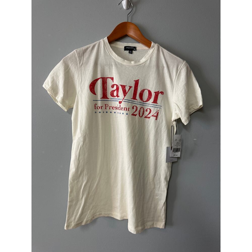 NEW Taylor for President 2024 T-Shirt Size XS Graphic Tee Pop Culture Swiftie